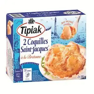 Auchan Coquilles saint-jacques à la bretonne surgelées offre