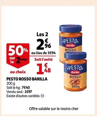 Auchan Pestro Rosso Barilla offre