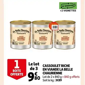 Auchan Cassoulet Riche En Viande La Belle Chaurienne offre