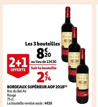 Auchan Bordeaux Supérieur AOP 2018 offre