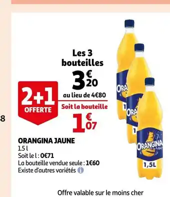 Auchan Orangina Jaune offre