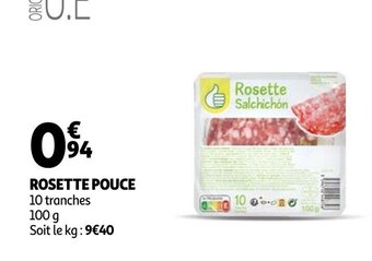 Auchan Rosette Pouce offre