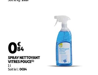Auchan Spray Nettoyant Vitres Pouce offre