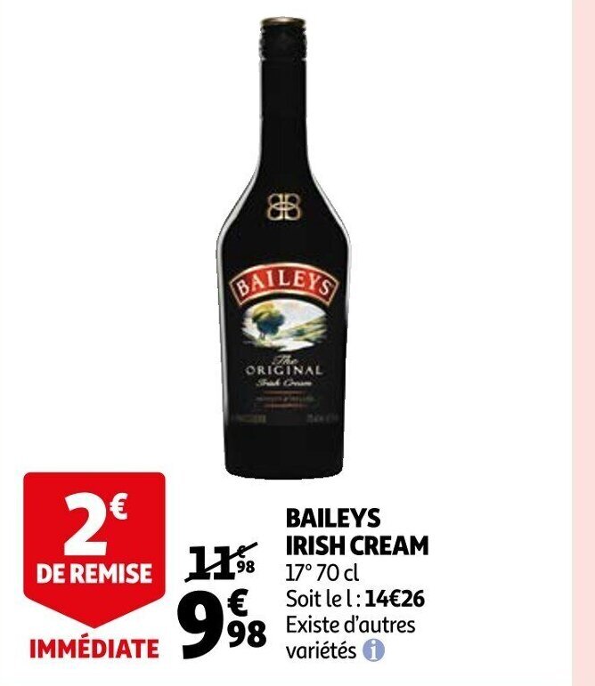 Promo Baileys Irish Cream chez Auchan