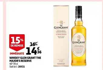 Auchan Whisky Glen Grant The Major's Reseve offre