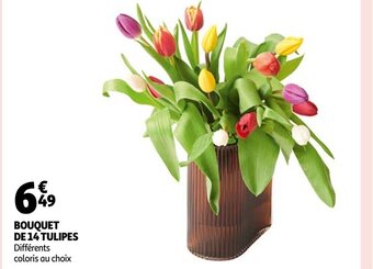 Auchan Bouquet De 14 Tulipes offre