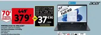 Auchan Portable A315-56-3956 Acer offre