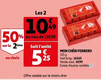 Auchan Mon Chéri Ferrero offre