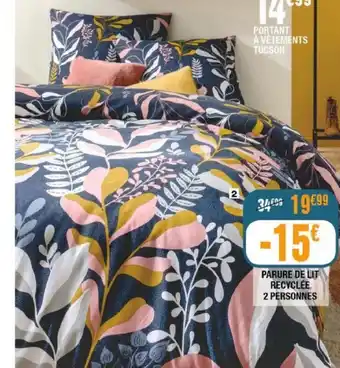La Foir'Fouille Parure de Lit Recyclée 2 Personnes offre