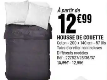La Foir'Fouille Housse De Couette offre