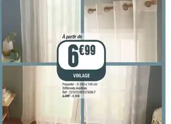 La Foir'Fouille Voilage offre