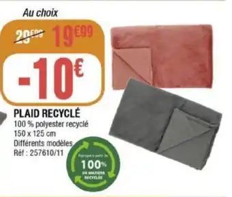 La Foir'Fouille Plaid Recyclé offre