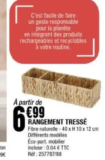 Rangement Tressé