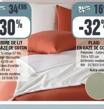 La Foir'Fouille Parure De Lit En Gaze de Cotton offre