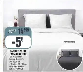 La Foir'Fouille Parure De Lit En Microfibre offre