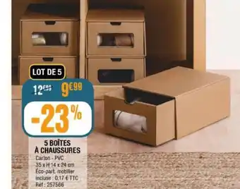 La Foir'Fouille 5 Boîtes À Chaussures offre