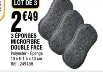 La Foir'Fouille 3 éponges Microfibre Double face offre