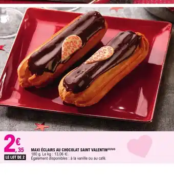 E.Leclerc Maxi Eclairs Au Chocolat Saint Valentin offre