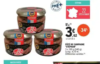 E.Leclerc Pâté de Campagne Stephan offre