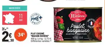 E.Leclerc Plat Cuisine Maison Riviere offre