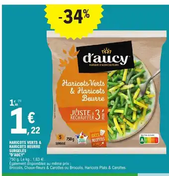 E.Leclerc Haricots Verts & Haricots Beurre Surgeles d'Aucy offre