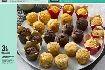 E.Leclerc 8 Mini Muffins Coeur Fondant offre