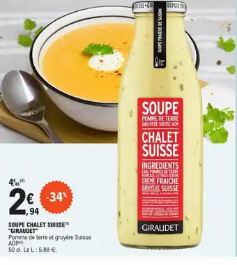 Soupe Chalet Suisse Giraudet