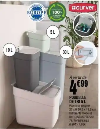 La Foir'Fouille Poubelle De Tri 5 L offre