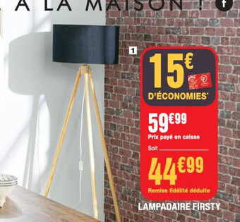 La Foir'Fouille Lampadaire Firsty offre