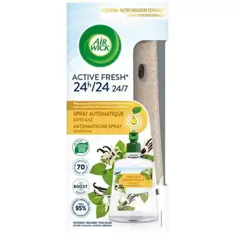 Diffuseur automatique sans gaz active fresh vanille et chĂšvrefeuille air wick