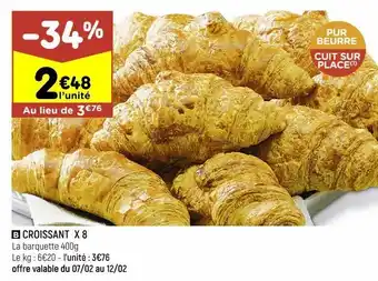 Leader Price Croissant x 8 offre