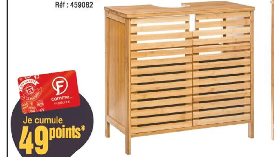 Promo Meuble Lavabo Sicela chez La Foir'Fouille