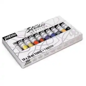 Le Géant des Beaux-Arts Coffrets studio acrylics pébéo (high viscosity) offre