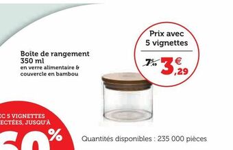 Super U Boîte de rangement offre