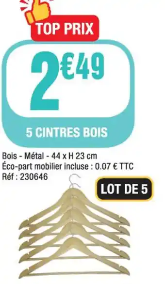 La Foir'Fouille 5 Cintres Bois offre