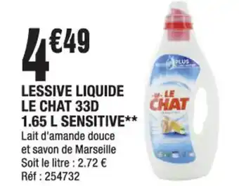 La Foir'Fouille Lessive Liquide Le Chat 33D 1.65 L Sensitive offre