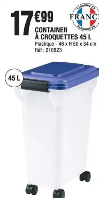 La Foir'Fouille Container À Croquettes 45 L offre