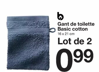 Zeeman Gant De Toilette Basic Cotton offre