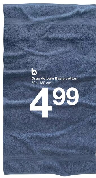Zeeman Drap De Bain Basic Cotton offre