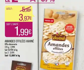 Match Amandes Effilées Vahiné offre