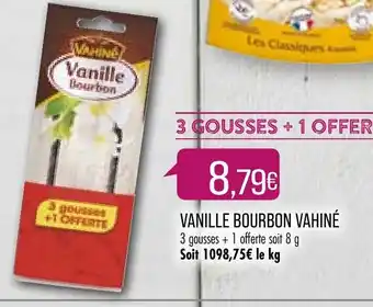 Match Vanille Bourbon Vahiné offre