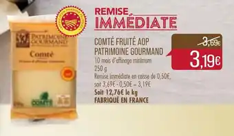 Match Comté Fruité AOP Patrimoine Gourmand offre