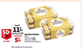 Auchan Supermarché Rochers Ferrero offre