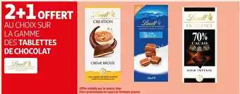 Auchan Supermarché Au Choix Sur La Gamme Des Tablettes De Chocolat offre