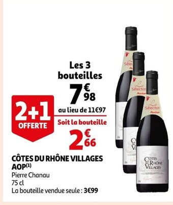 Auchan Supermarché Côtes Du Rhône Villages AOP offre