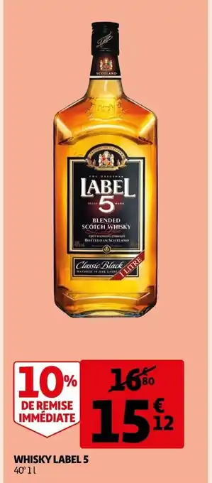 Auchan Supermarché Whisky Label 5 offre