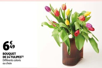 Auchan Supermarché Bouquet De 14 Tulipes offre