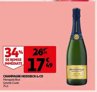 Auchan Supermarché Champagne Heidsieck & Co offre