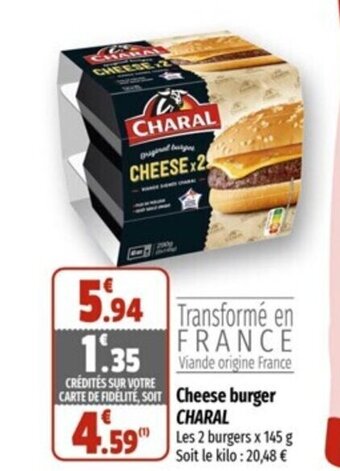 Coccimarket Cheese Burger charal offre