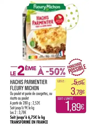 Match Hachis Parmentier Fleury Michon offre